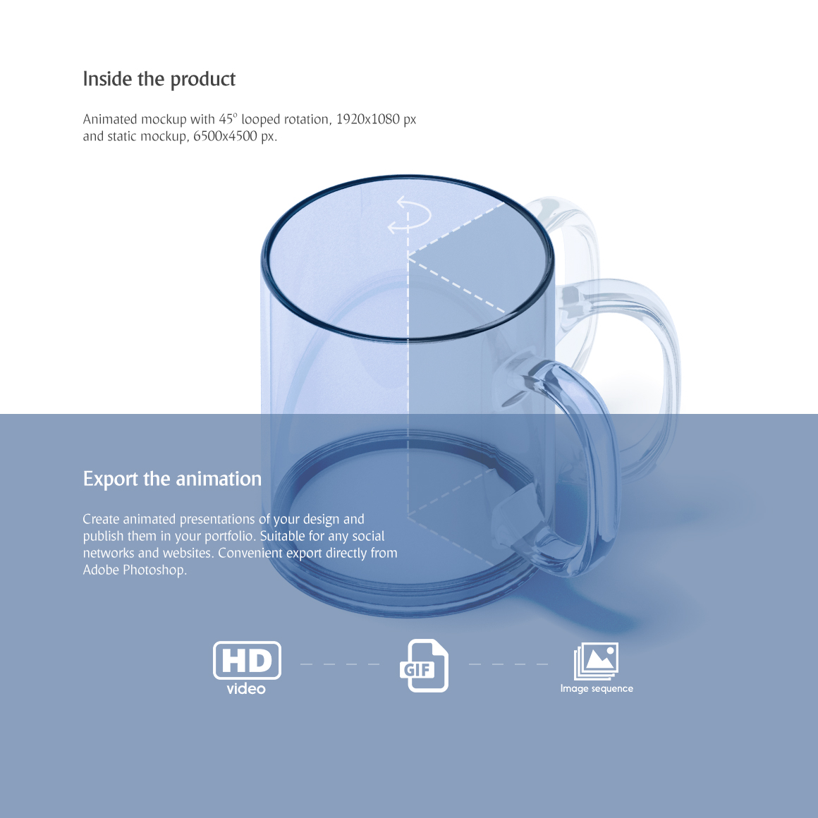Download Freebie! New Glass Mug Animated Mockup by Alexandr Bognat ...