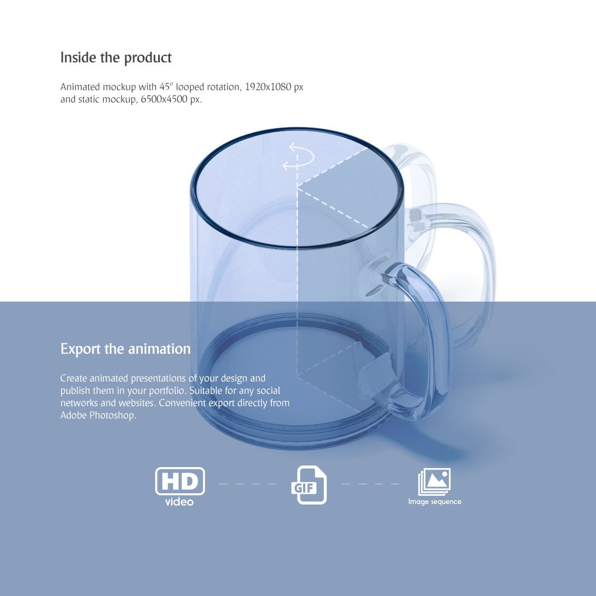 Download Freebie! New Glass Mug Animated Mockup by Alexandr Bognat on Dribbble