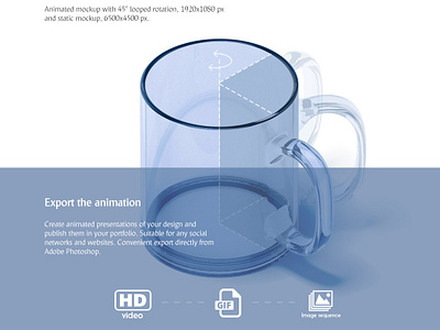 Download Freebie New Glass Mug Animated Mockup By Alexandr Bognat On Dribbble