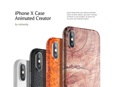 iPhone X Case Animated Creator accessory animated apple cover download iphone case mock up mockup psd slipcover smart phone