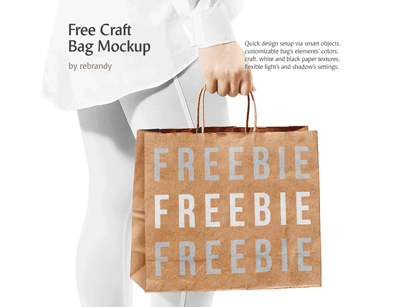 Download Freebie! Craft Bag Mockup by Alexandr Bognat | Dribbble ...