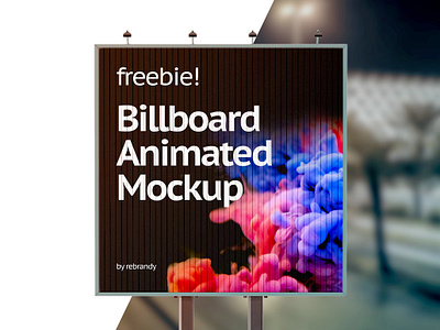 Billboard Animated Mockup advertising animated banner billboard business design download free free download freebie gif light box mock up mockup outdoor psd video