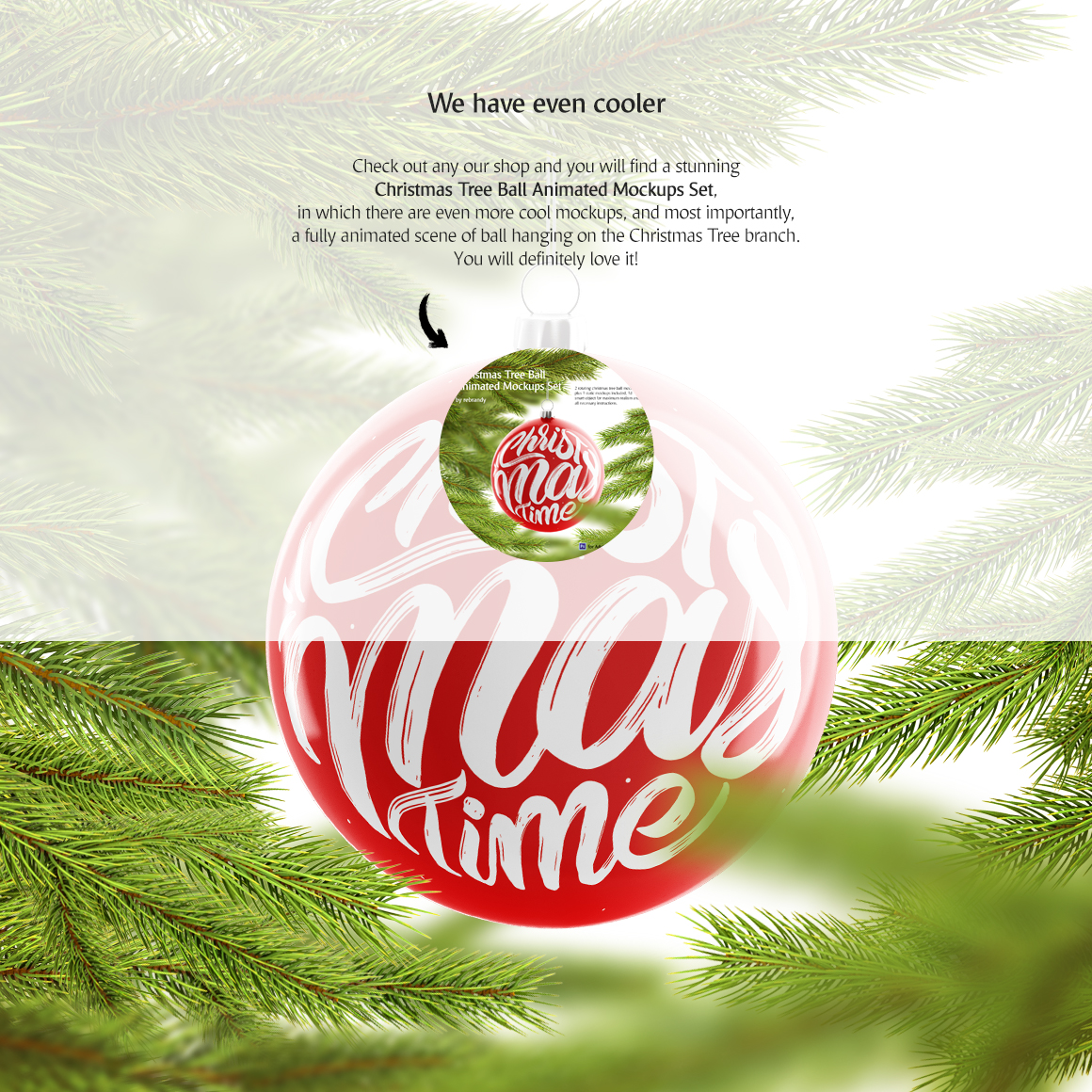 Download Freebie Christmas Tree Ball Animated Mockup By Alexandr Bognat On Dribbble PSD Mockup Templates