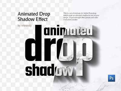 Animated Drop Shadow Effect animated download effect effects graphic instagram mock up mockup photoshop preset psd shadow shadows video