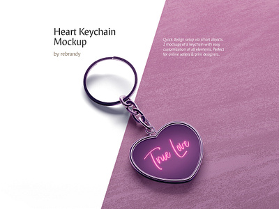 Download Heart Keychain Mockup By Alexandr Bognat On Dribbble