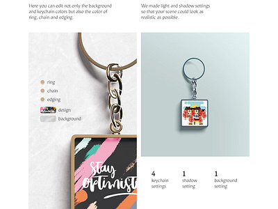 Download Square Keychain Mockup By Alexandr Bognat On Dribbble
