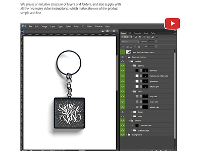 Download Square Keychain Mockup By Alexandr Bognat On Dribbble