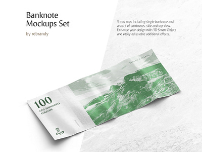 Banknote Mockups Set bank bank note banking banknote bill bitcoin bond budget capital cash coin currency design dollars download economy euro mock up mockup psd