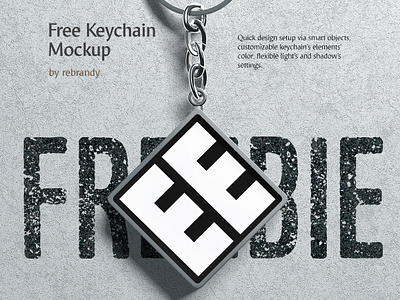 Freebie! Keychain Mockup