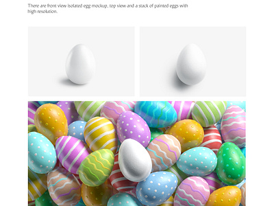 Download Easter Egg Mockup By Alexandr Bognat On Dribbble