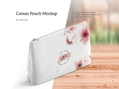 Canvas Pouch Mockup accessories accessory bag beautician canvas clutch download fashion handbag mock up mockup mokc mokcup packaging pouch psd purse sack toiletry zipper