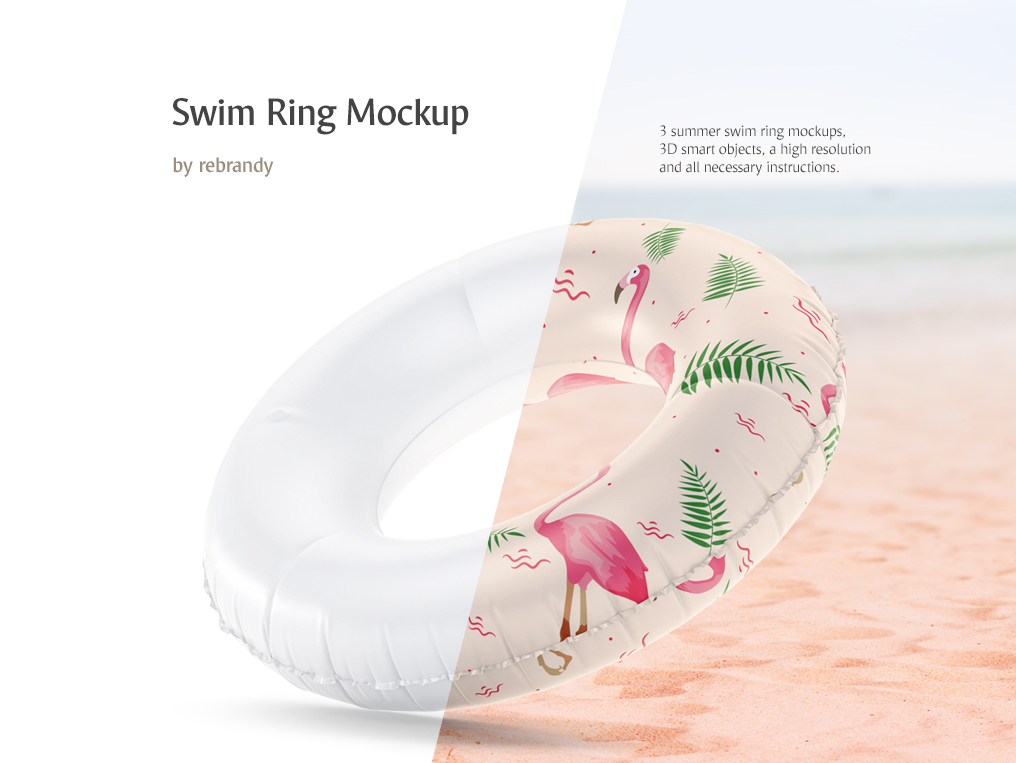 Download Swim Ring Mockup by Alexandr Bognat on Dribbble
