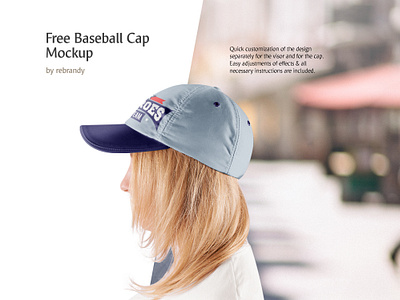 Freebie! Baseball Cap Mockup