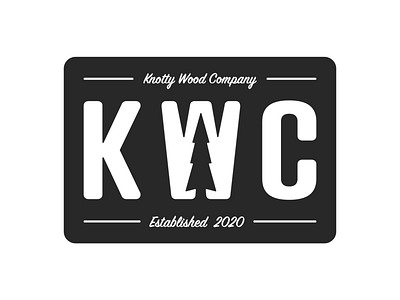 Knotty Wood Company branding illustrator logo wood woodshop woodworking