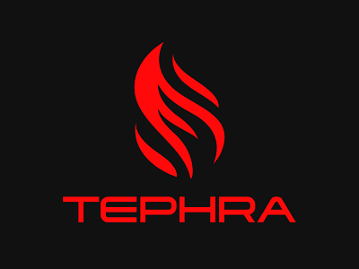 Tephra branding lava logo sunscreen volcano