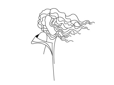 Girl with curls