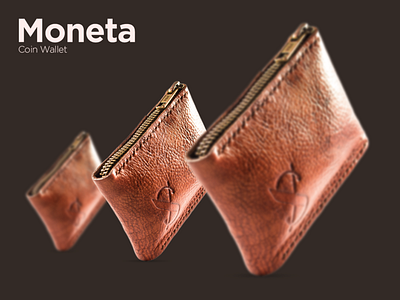 Moneta accessories branding coins craft design fashion handmade leather money product design purse style wallet wood zipper