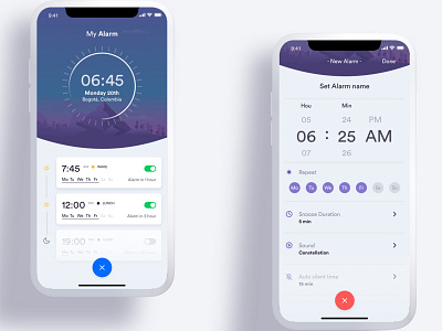 My Alarm - Concept Design alarm alarm app alarm clock app design illustration ui ux visual design