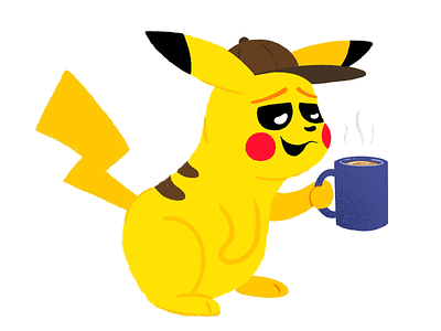 For the Love of Coffee coffee detectivepikachu doodle dribbble dribbblers dribbblersofinstagram dustcause dustcauseillustration humpday illustration illustrator pikachu pikacrew pikapika pokemon pokemongo procreate sketch sketchaday wednesday