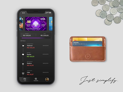 Wallet App app design finance mobile ux wallet