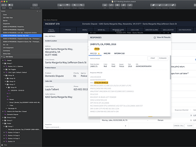 Desktop and Mobile App - Sketch wireframe and High Fidelity UI