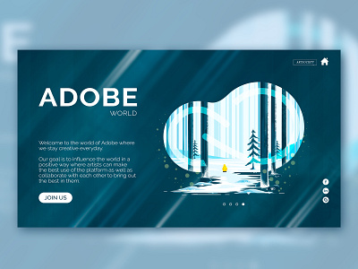 Adobe Forest UI adobe art branding design illustration photoshop ui ui design uiux user interface