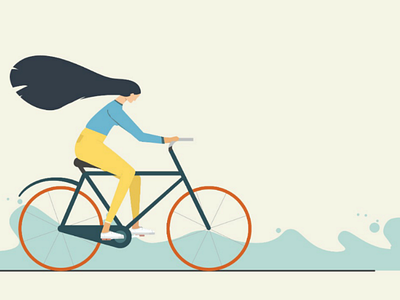 Illustration : An evening ride adobe design illustration art onboard screen ui uidesign uiux