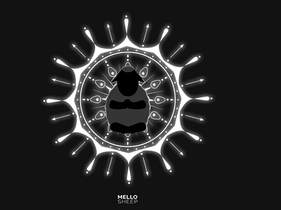 Spiritual Sheep design drawing illustration logo mood spiritual symbol vector