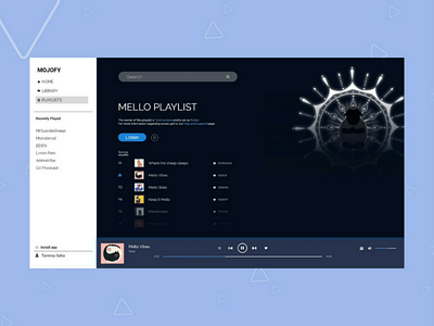 Web Playlist Design app design idea illustration music spotify ui uidesign uiux web