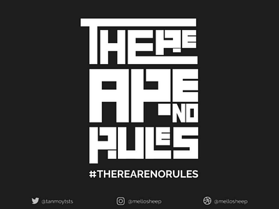 There are no rules ! aesthetic art design illustration inspiration lettering