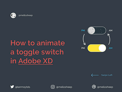 How to animate a toggle switch on Adobe XD adobe adobexd animation app design instagram prototype switch tutorial ui ui design ux