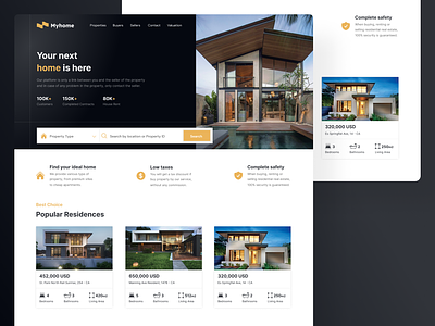 Myhome - Luxury Real Estate Website Design