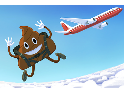 Airplane Toilets airplane emoji poop