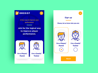 Drosef design mobile ui ux