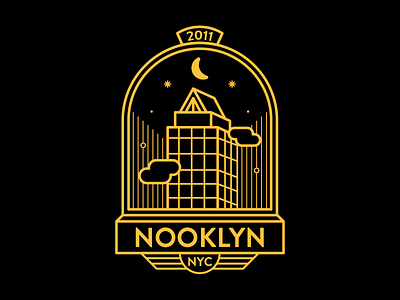 Nooklyn Badge No.1 badge branding design graphic graphic design illustration logo