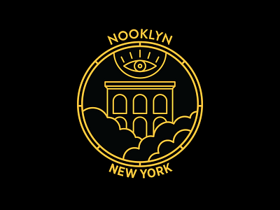 Nooklyn badge No.3 badge color design graphic graphic design icon illustration logo typography vector