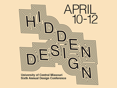 Hidden Design design poster type typography