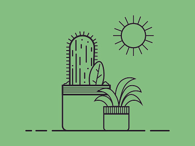 Plants design icon illustration lines vector