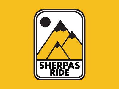 Sherpas Ride badge branding design graphic graphic design icon illustration logo type typography vector