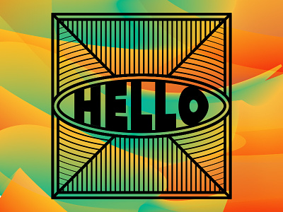 Hello abstract color design graphic graphic design logo type typography