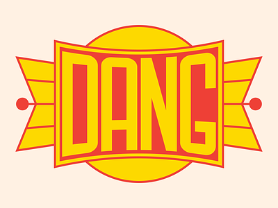 Dang badge branding color design graphic graphic design lettering logo typography vector