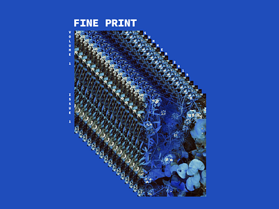 Fine Print: Issue 1 book design cover art zine