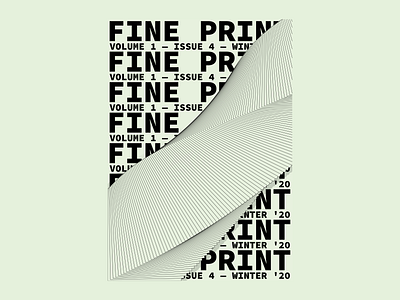 Fine Print — 1-4 book design cover art typogaphy zine