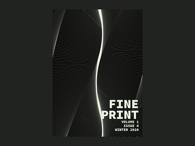 Fine Print — 1-4 ALT COVER book design cover art typography zine