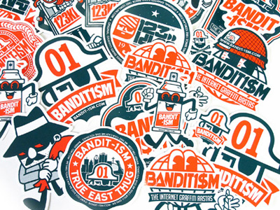 123klan Stickers Bandit1sm 2013