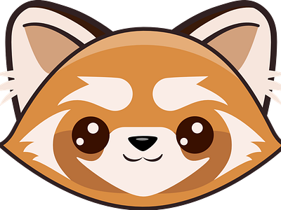 Red Panda Sticker/Emoji designer emoji red panda sticker vector