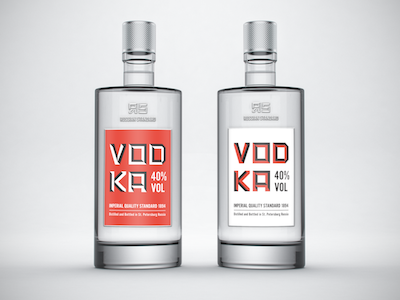 Russian Standard Vodka branding design label packaging vodka