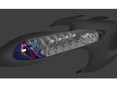 VR Arcade - Floorplan Illustration - Concept arcade branded concept interior interior design interiors layout space spaceship spacial planning vr