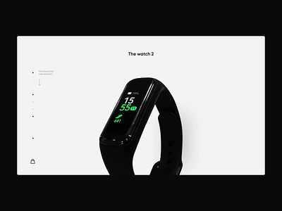Fitness Watch Website Concept black clean design flat interaction design jak minimal ui uidesign uxdesign