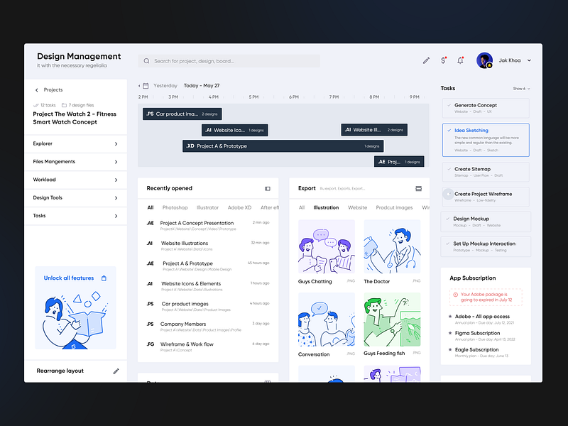 Design Management App for Designer by Khoa. JAK on Dribbble